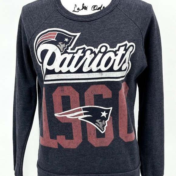 NFL Team Apparel Women's Size Small Sweatshirt New England‎ Patriots 1960 Gray - Picture 1 of 6